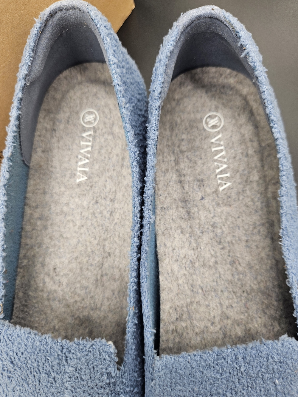 VIVAIA Audrey Blue Terry Knit Flats Cat Pumpkin Embroidery EU 40 / US 9 Soft - Picture 4 of 10
